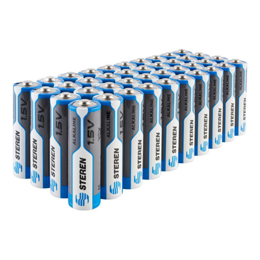 40 PILAS STEREN ALCALINAS TIPO AA 1.5V BAT-AA40 - Código: BAT-AA40 | Compra en Guadalajara