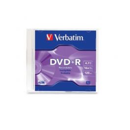 DVDR VERBATIM 16X 4.7GB SINGLE SLIM CASE VB95059 VB95059 - Código: VB95059 | Compra en Guadalajara