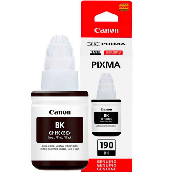Canon Botella de tinta GI-190 BK Negro Rinde hasta 6000 páginas/0667C001AA 0667C001AA - Código: 0667C001AA | Compra en Guadalajara