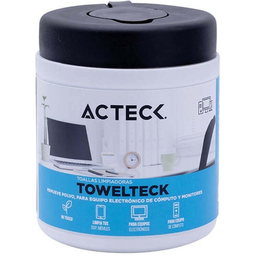 TOALLAS HUMEDAS 370GR BOTE 30  PZS ACTECK - Código: ACMA-013 | Compra en Guadalajara