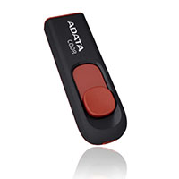 MEMORIA FLASH ADATA C008 32GB USB 2.0 NEGRO/ROJO - C008BK/32GB