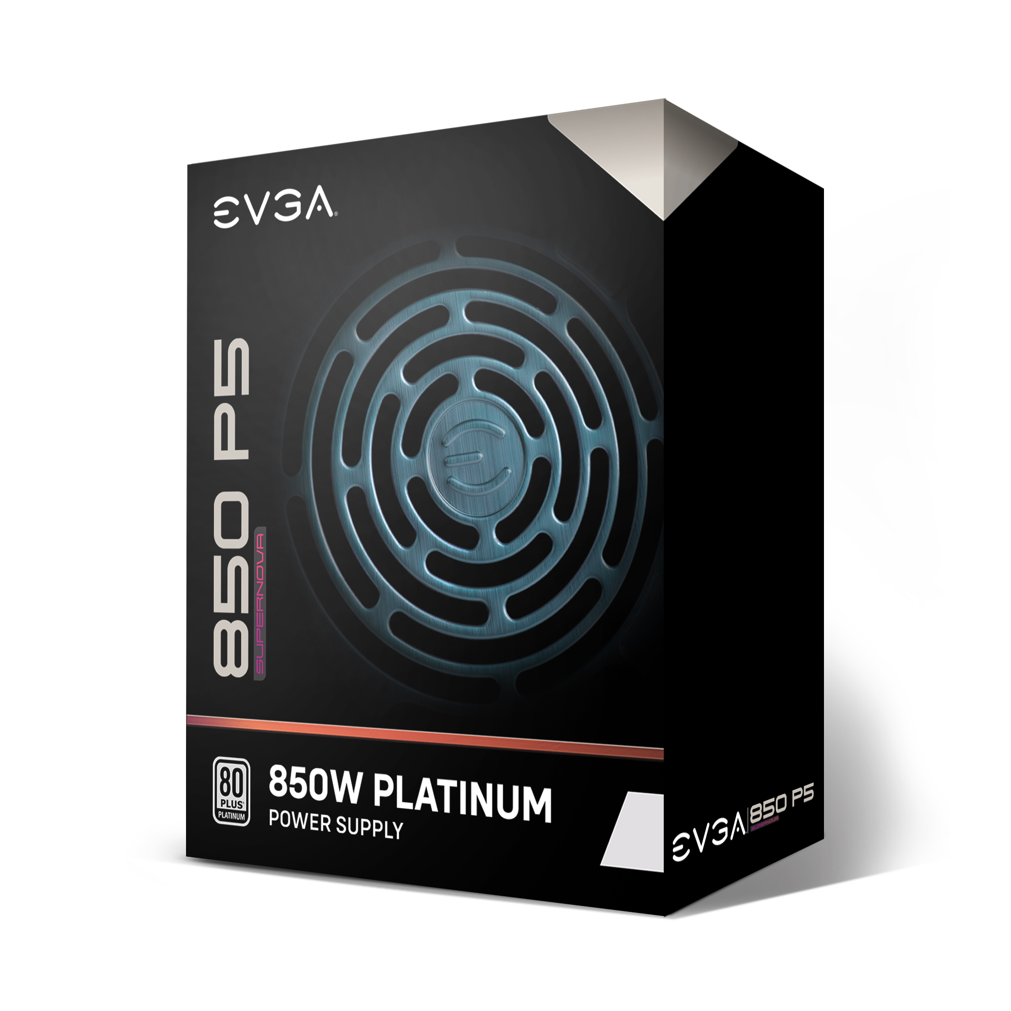 Fuente de Poder EVGA SuperNOVA 850 P5 850W ATX 12V 80 Plus Platinum Full Modular 24-pin Eco Mode Fan 140mm Negro 220-P5-0850-X1 - Evga