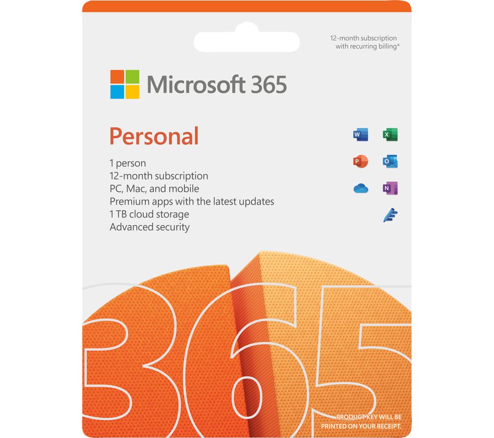 Microsoft 365 Personal - Licencia de suscripción 1 año - 1 persona - descarga - Win Mac Android iOS - Código: QQ2-01406 | Compra en Guadalajara