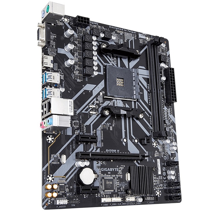 Gigabyte Tarjeta Madre Gigabyte  GaB450M Ds3H Ms  Procesador Cpu  Amd 4750G Ncleo 8 Core 36Ghz - KITGAB450MDS3H+4750