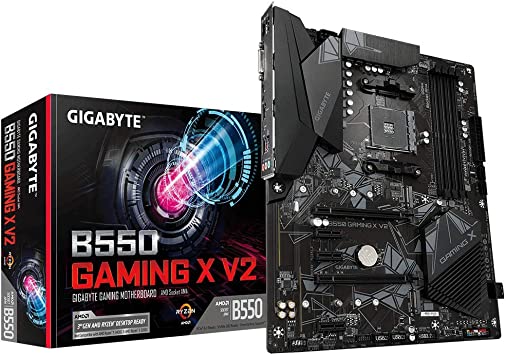 Gigabyte B550 GAMING X V2 - 1.0 - placa base - ATX - Socket AM4 - AMD B550 Chipset - USB 3.2 Gen 1 USB 3.2 Gen 2 USB-C Gen1 - Gigabit LAN - Tarjeta gráfica CPU necesaria - HD Audio 8-canales - Código: B550GAMINGXV2 | Compra en Guadalajara