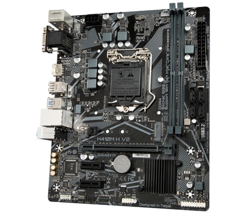 Gigabyte H410M H V2 - 1.0 - placa base - micro ATX - Socket LGA1200 - H410 Chipset - USB 3.2 Gen 1 - Gigabit LAN - Tarjeta gráfica CPU necesaria - HD Audio 8-canales - Código: H410MHV2 | Compra en Guadalajara