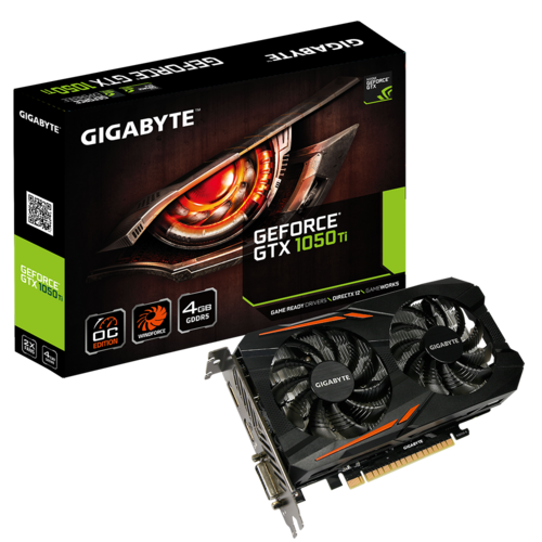 Gigabyte Geforce Gtx 1050 Ti Oc 4G  Tarjeta Grfica  Gf Gtx 1050 Ti  4 Gb Gddr5  Pcie 30 X16  Dvi Hdmi Displayport - GV-N105TOC-4GD