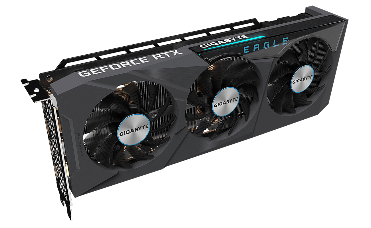 Gigabyte GeForce RTX 3070 Ti EAGLE OC 8G - OC Edition - tarjeta gráfica - GF RTX 3070 Ti - 8 GB GDDR6X - PCIe 4.0 x16 - 2 x HDMI 2 x DisplayPort - Código: N307TEAGLEOC-8GD | Compra en Guadalajara
