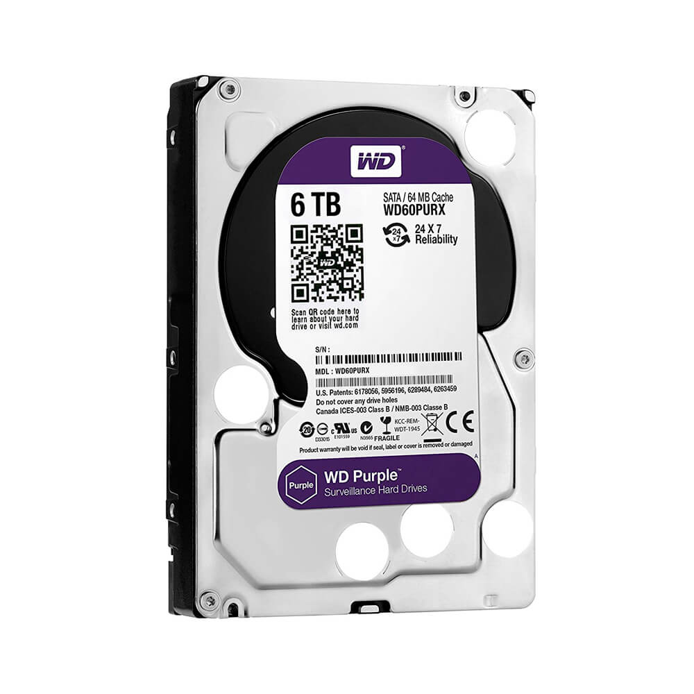 Western Digital WD Purple - Solid state drive - Internal hard drive - 6 TB - WD60PURZ - Código: WD60PURZMX | Compra en Guadalajara