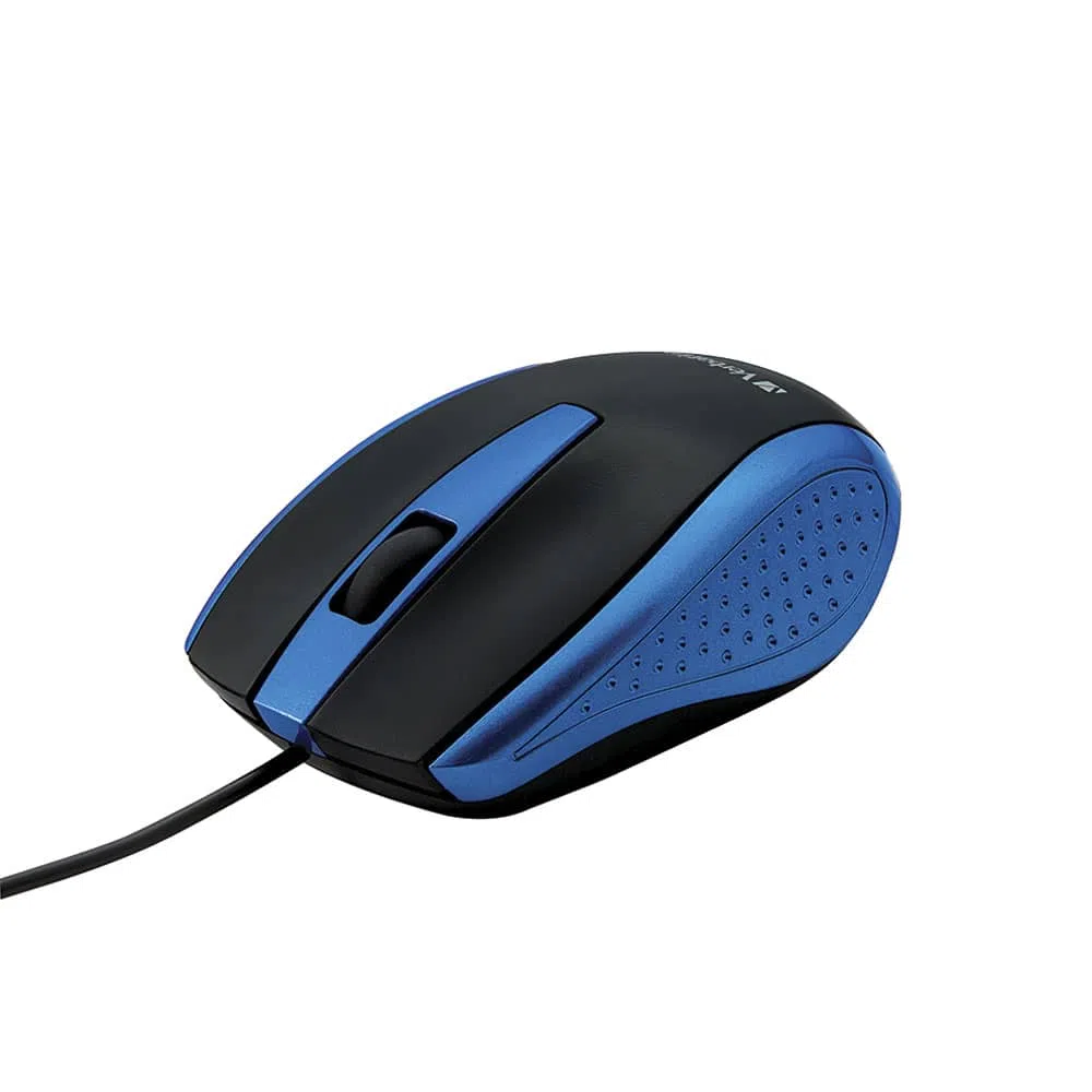 MOUSE OPTICO CON CABLE PARA COM  PUTADORA PORTATIL AZUL - Código: VB99743 | Compra en Guadalajara