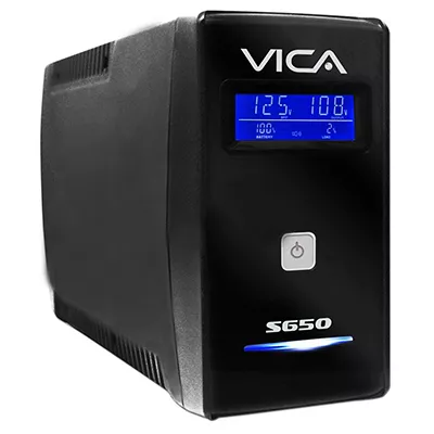 VICA S650 NOBREAK 650VA/360W  PANTALLA LCD 8 TOMAS - Código: S650 | Compra en Guadalajara