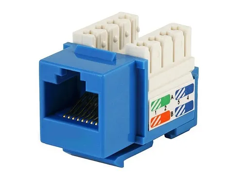 JACK XCASE KEYSTONE CAT 5 AZUL FLUKE TESTED BOLSA 10 PIEZAS ACCREDKE04AZ - Código: ACCREDKE04AZ | Compra en Guadalajara