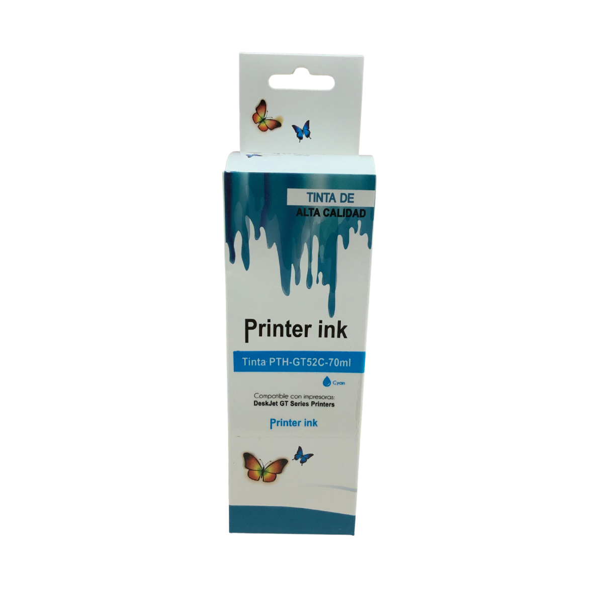 Cartuchos de tinta HP Compatible PTHGT52C70ml GT52C70ml Color Cian - Código: PTH-GT52C-70ml | Compra en Guadalajara