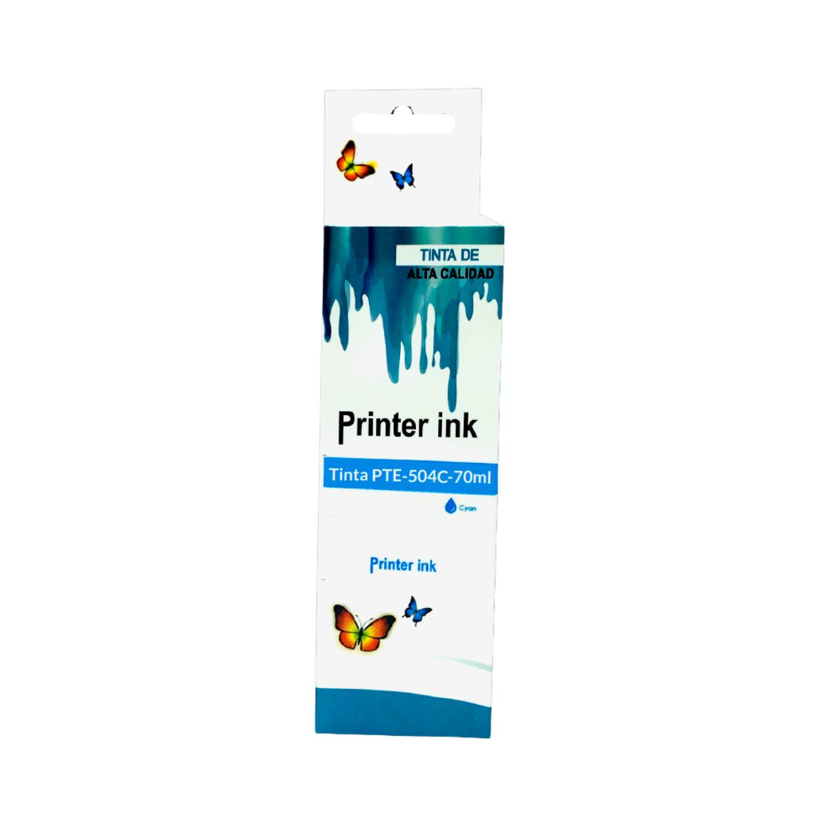Cartuchos de tinta EPSON Compatible PTE504C70ml 504C70ml Color Cian - Código: PTE-504C-70ml | Compra en Guadalajara