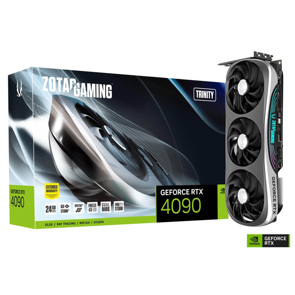 GPU ZOTAC GAMING GEFORCE RTX 4090 TRINITY 24GB GDDR6X ZT-D40900D-10P - Código: ZT-D40900D-10P | Compra en Guadalajara