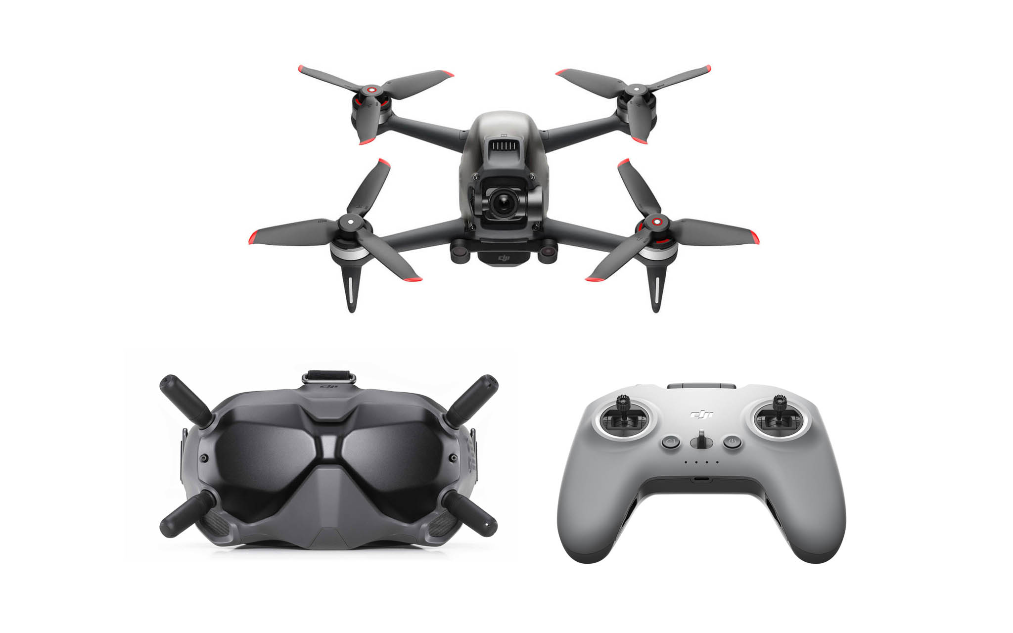Drone DJI Combo FPV - Sensor de cámara CMOS 1 / 2.3 - Resolución de video 4K - Formatos de video MP4 / MOV H.264 / MPEG-4 AVC H.265 / HEVC - Gimbal Un eje inclinación - Tres modos de vuelo intuitivos - DJI FPV Goggles V2 Control remoto 2 - Código: CP.FP.00000001.01 | Compra en Guadalajara