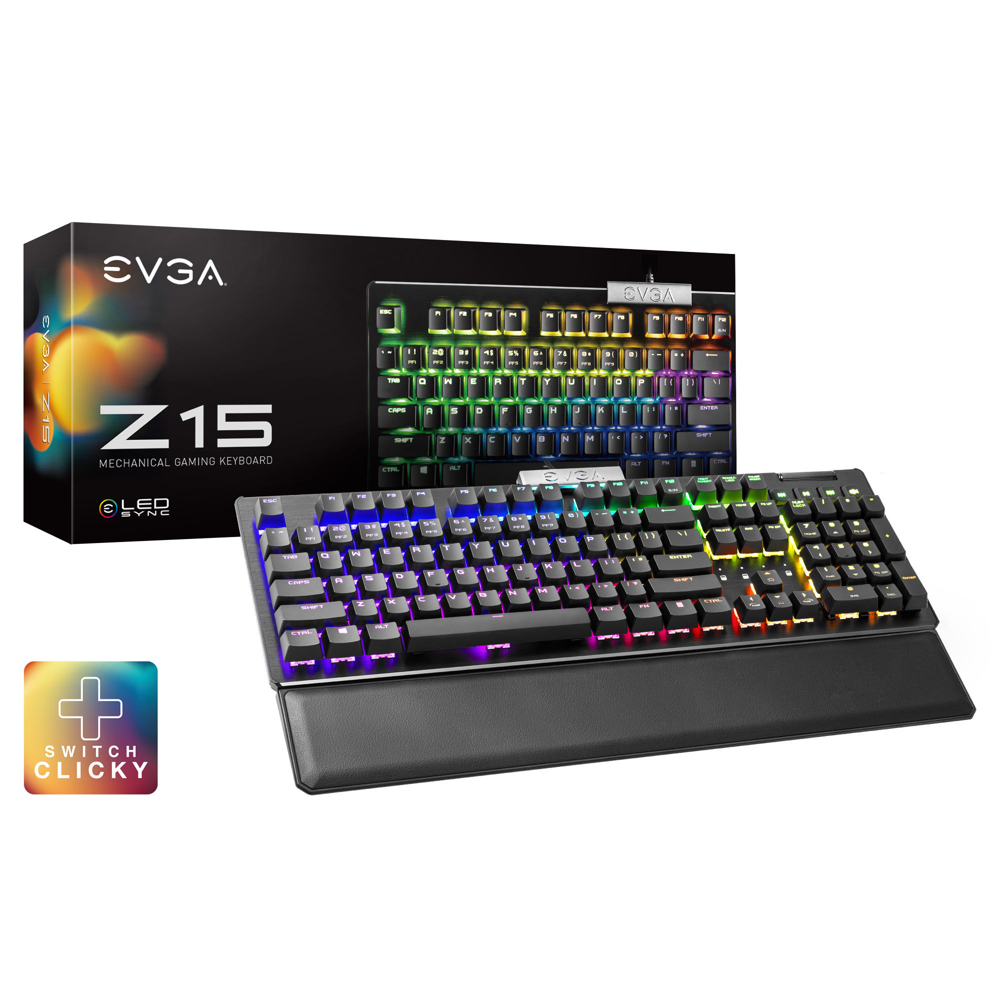 TECLADO EVGA Z15 RGB 822-W1-15US-KR - Código: 822-W1-15US-KR | Compra en Guadalajara