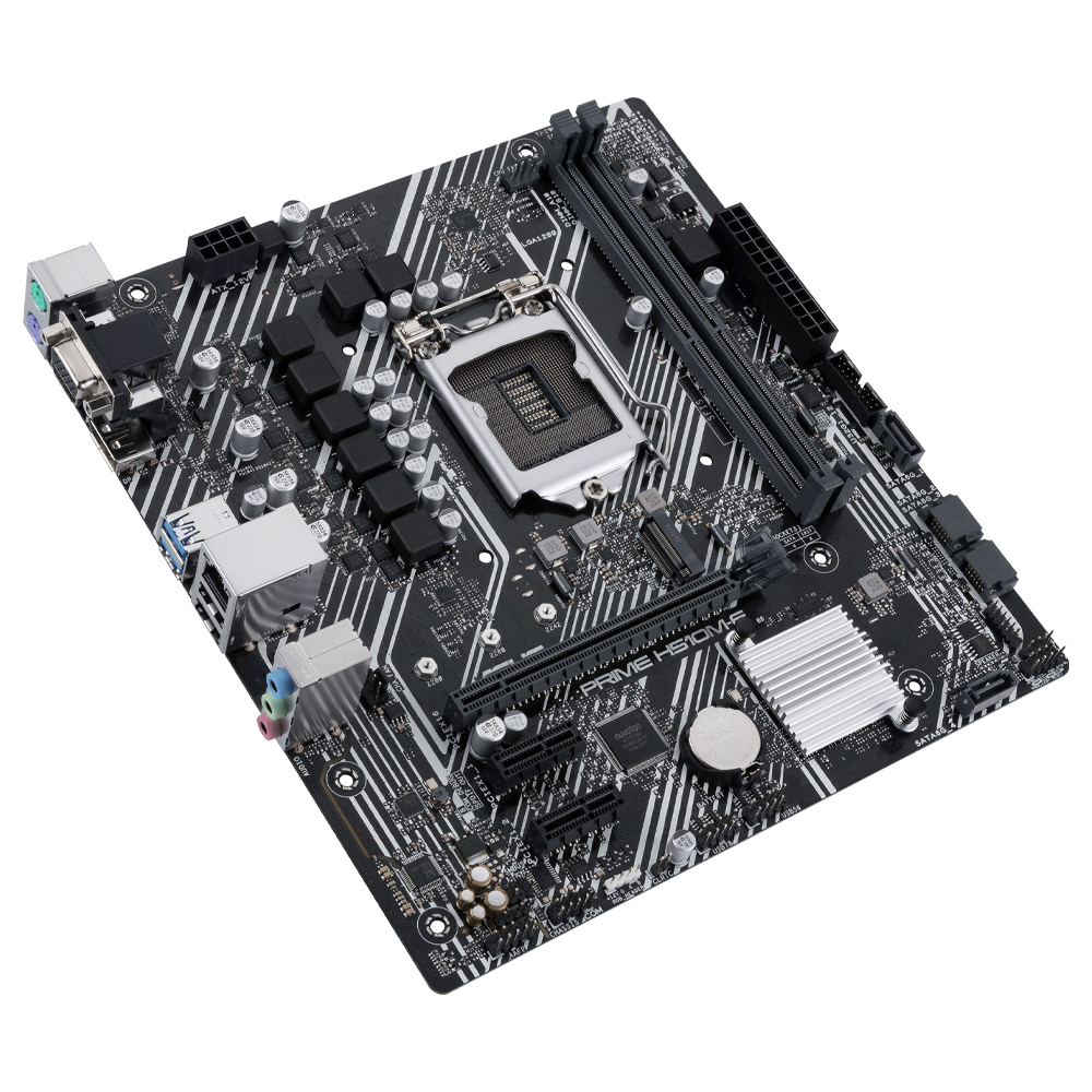 ASUS PRIME H510M-E - Placa base - micro ATX - Socket LGA1200 - H510 Chipset - USB 3.2 Gen 1 - Gigabit LAN - Tarjeta gráfica CPU necesaria - HD Audio 8-canales - Código: H510M-E | Compra en Guadalajara