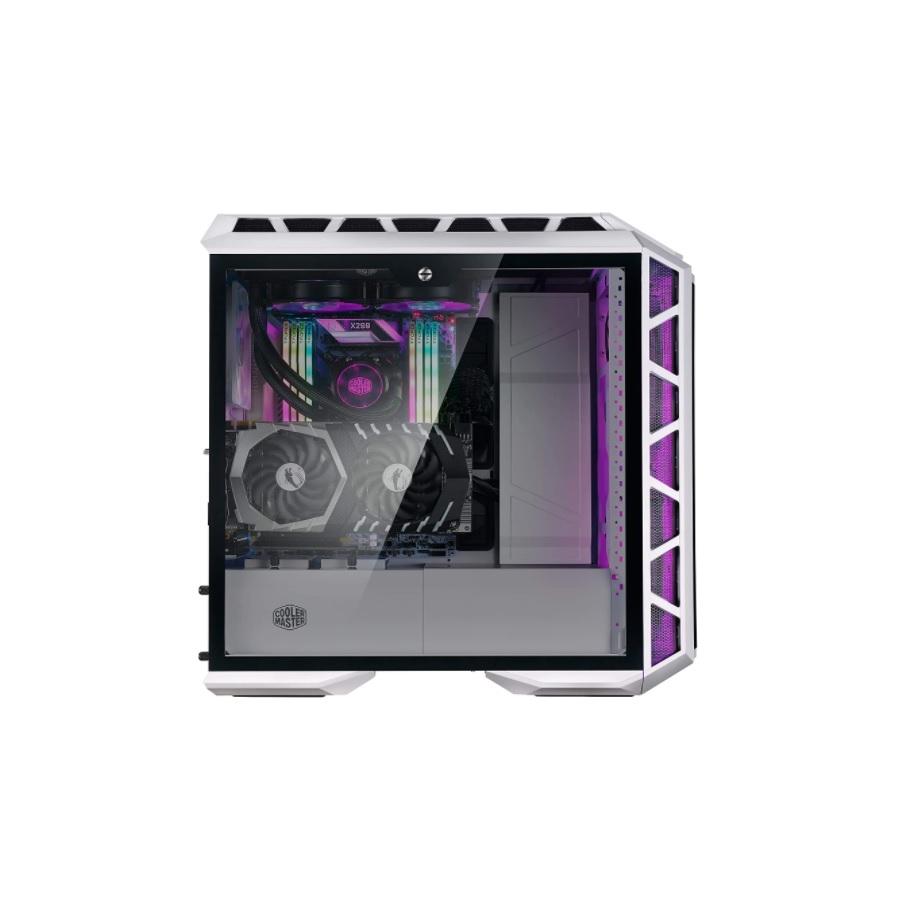 GABINETE COOLER MASTER MASTERCASE H500P MESH WHITE ARGB MEDIA TORRE BLANCO VENTILADORES DUALES 200MM - Código: MCM-H500P-WGNN-S01 | Compra en Guadalajara