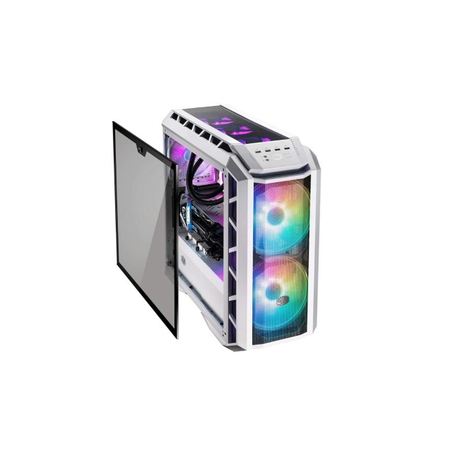 GABINETE COOLER MASTER MASTERCASE H500P MESH WHITE ARGB MEDIA TORRE BLANCO VENTILADORES DUALES 200MM - Cooler Master