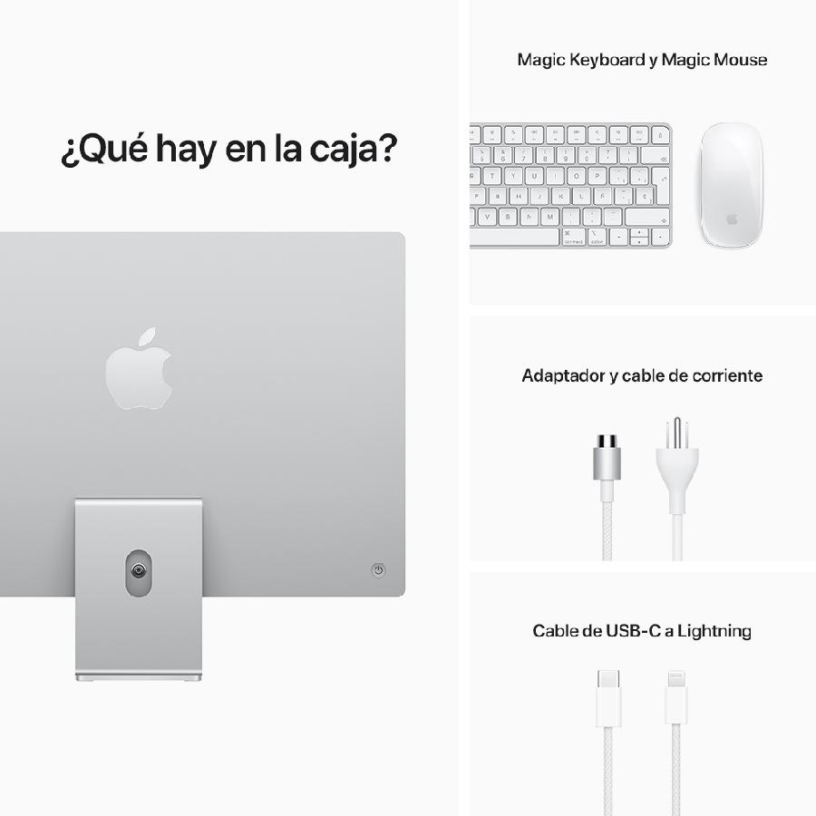 24-INCH IMAC WITH RETINA 45K D  ISPLAY APPLE M1CHIP WITH 8-CORE - Código: MGPD3E/A | Compra en Guadalajara