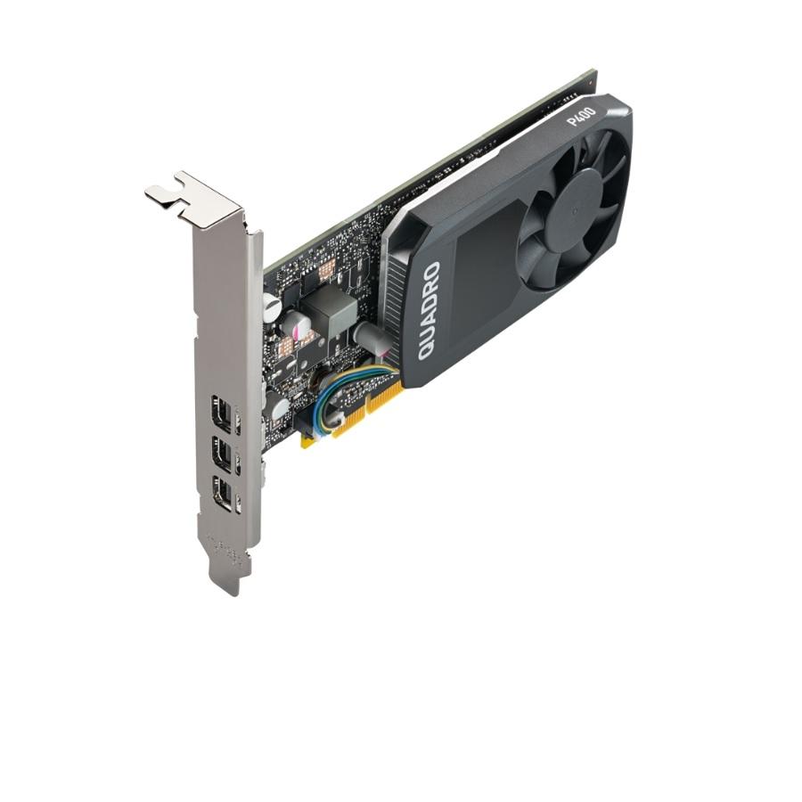 NVIDIA Quadro P400 - Tarjeta gráfica - Quadro P400 - 2 GB GDDR5 - PCIe 3.0 x16 perfil bajo - 3 x Mini DisplayPort - adaptadores incluidos - Pny