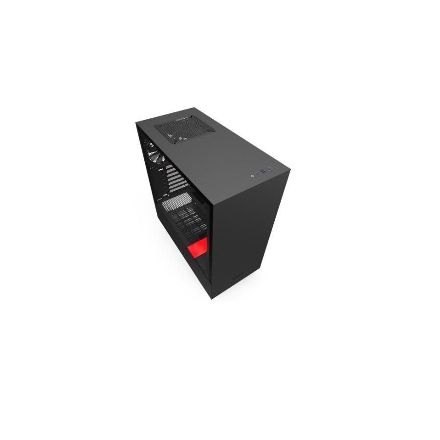 GAB NZXT H510 COMPACT NEGRO/ROJO ATX CA-H510B-BR - Nzxt