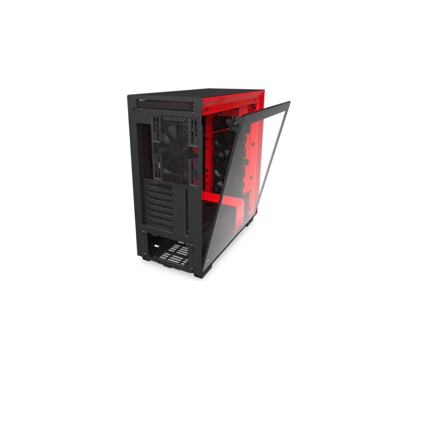 GAB NZXT H710 CRISTAL TEMPLADONEGRO/ROJO EATX CA-H710B-BR - Código: CA-H710B-BR | Compra en Guadalajara