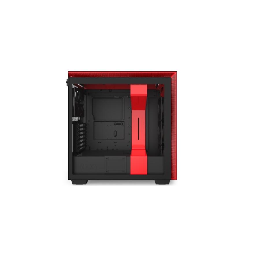GAB NZXT H710 CRISTAL TEMPLADONEGRO/ROJO EATX CA-H710B-BR - Nzxt