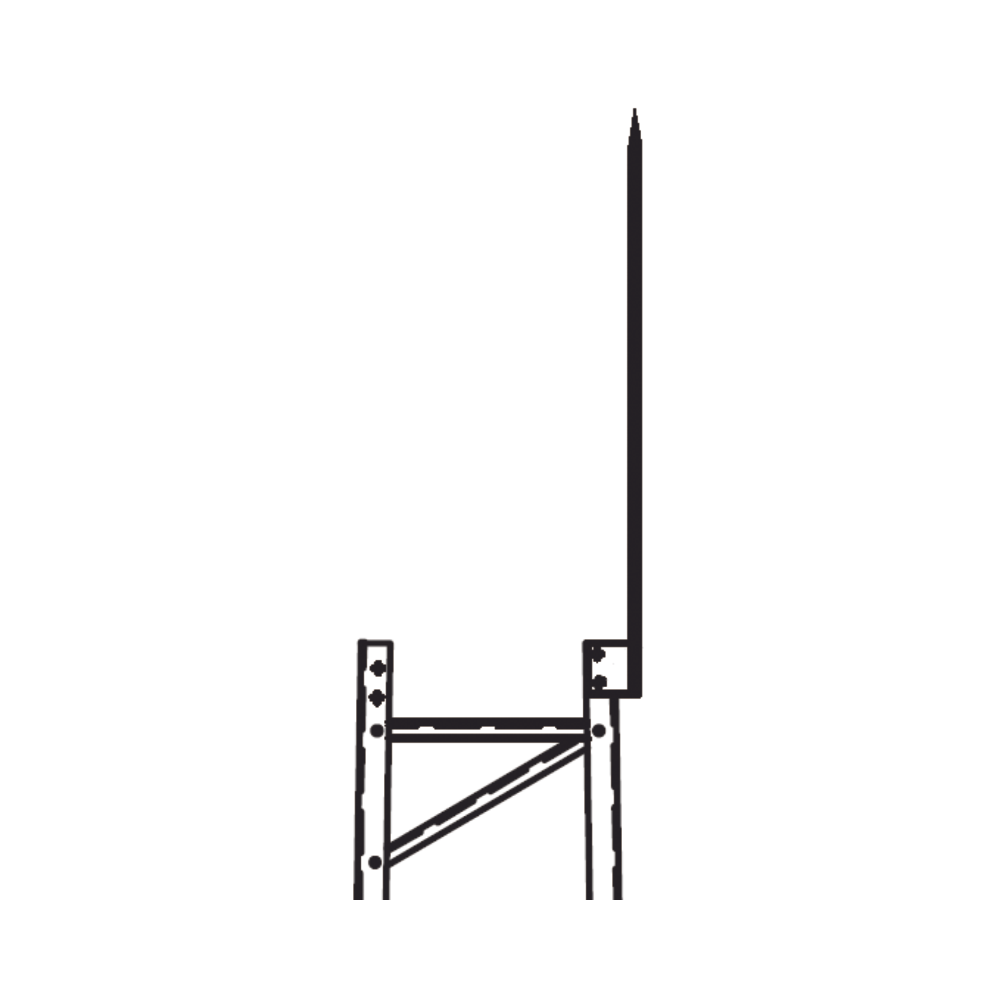 Punta Pararrayo Maciza para Estructura de Torre SUPER TITAN. TRYSTLR - Código: TRYSTLR | Compra en Guadalajara