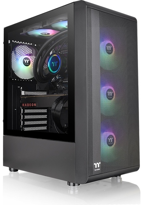 Gabinete THERMALTAKE CA-1X2-00M1WN-00 Gabinete Thermaltake S200 TG ARGB Negro Mid Tower ATX/Micro ATX/Mini-ITX USB 3.0 Sin Fuente 3 Ventiladores Instalados ARGB - Código: CA-1X2-00M1WN-00 | Compra en Guadalajara