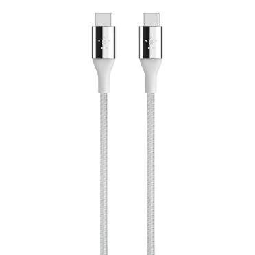 Belkin MIXIT DuraTek - USB cable - USB-C M to USB-C M - 3 A - 1.22 m - silver - F2CU050BT04-SLV - Código: F2CU050BT04-SLV | Compra en Guadalajara
