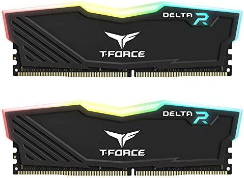 MEMORIA RAM DIMM TEAMGROUP T FORCE DELTA RGB 8GBx2 DDR4 3600 MHZ PC4 28800 135 V DIMM NEGRO TF3D416 - Código: TF3D416G3600HC18JDC01 | Compra en Guadalajara