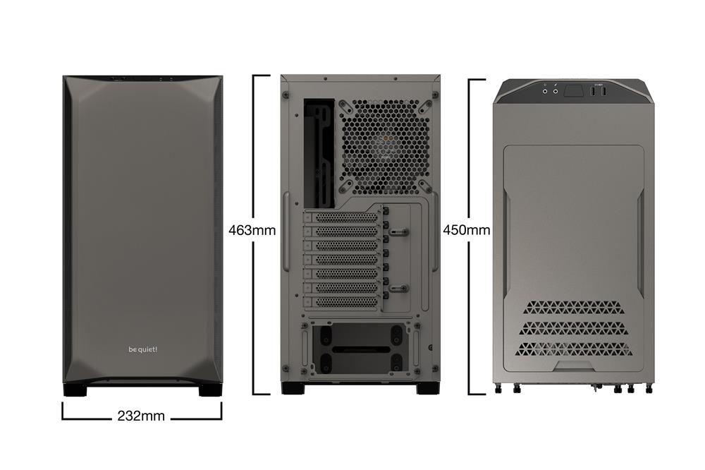 be quiet PURE BASE 500 Metallic Gray OPENBOX BG036 OPENBOX - Código: BG036 OPENBOX | Compra en Guadalajara