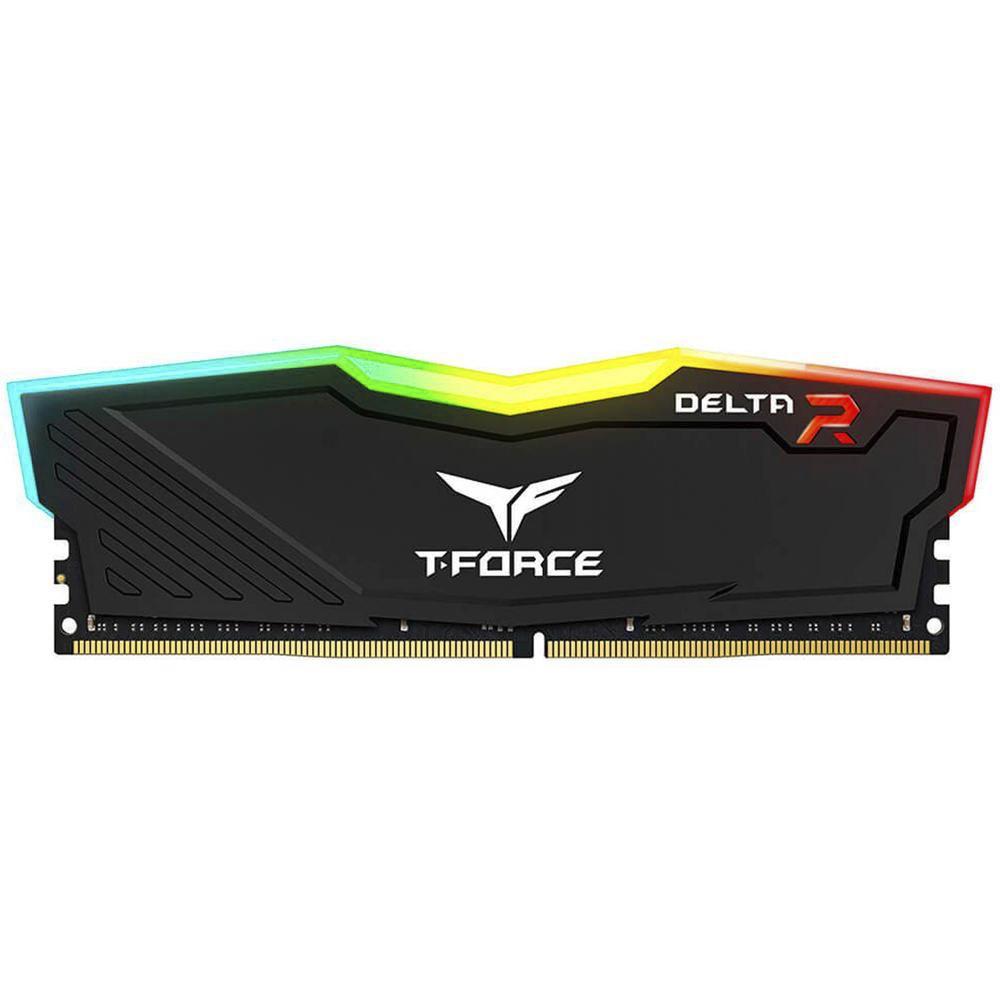 MEMORIA RAM DIMM TEAMGROUP T FORCE DELTA RGB 16GB DDR4 3200 MHZ PC4 25600 135 V NEGRO TF3D416G3200H - Código: TF3D416G3200HC16F01 | Compra en Guadalajara