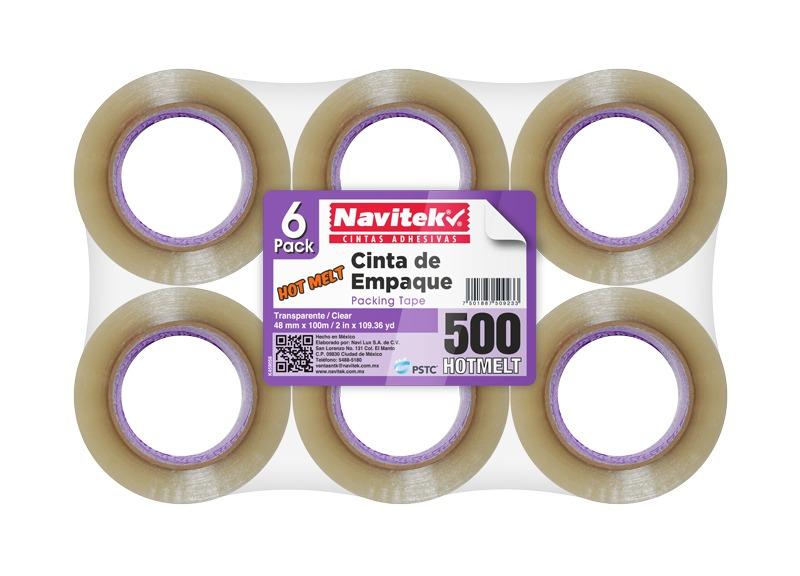 CINTA DE EMPAQUE MOD 500 ADHES HOT MELT / COLOR CORE MORADO COLORES NATURAL BLANCO y CANELA 48X150 mm 850048150 PZAS/ CAJA 36 Piezas por caja - Código: 8500-48150 | Compra en Guadalajara