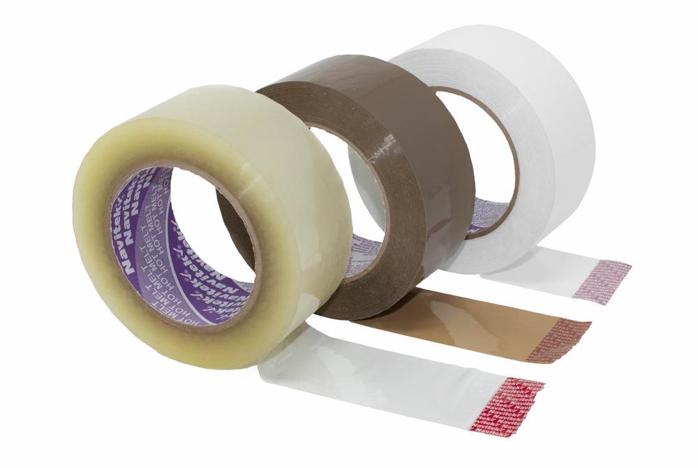 CINTA HOT MELT MOD 582 IMPRESA 2 TINTAS COLORES NATURAL BLANCO y CANELA 48X150 mm 858248150 PZAS/ CAJA 36 Piezas por caja - Código: 8582-48150 | Compra en Guadalajara