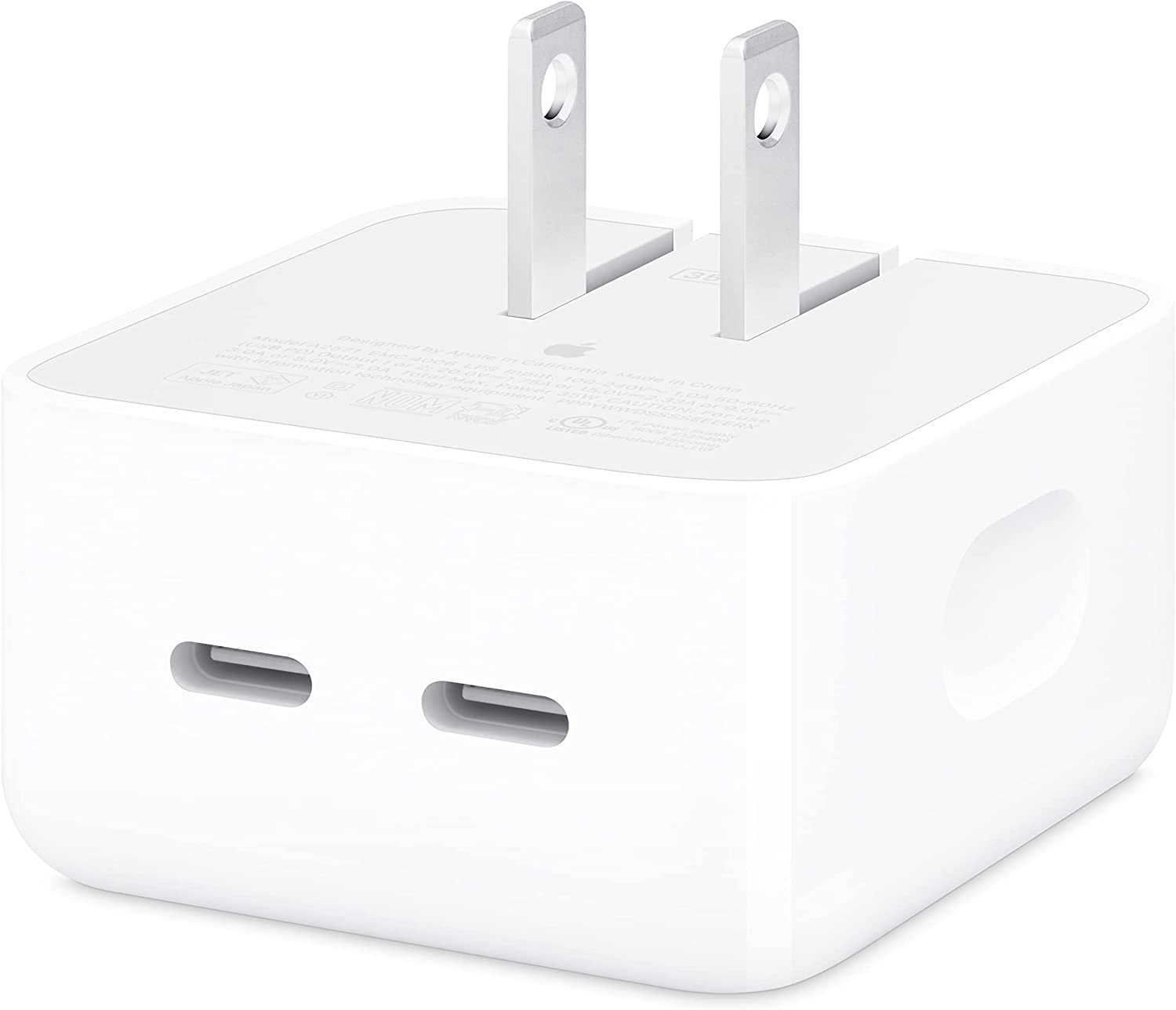 ADAPTADOR DE CORRIENTE CON DOS  PUERTOS USB-C DE 35W - Código: MNWP3AM/A | Compra en Guadalajara