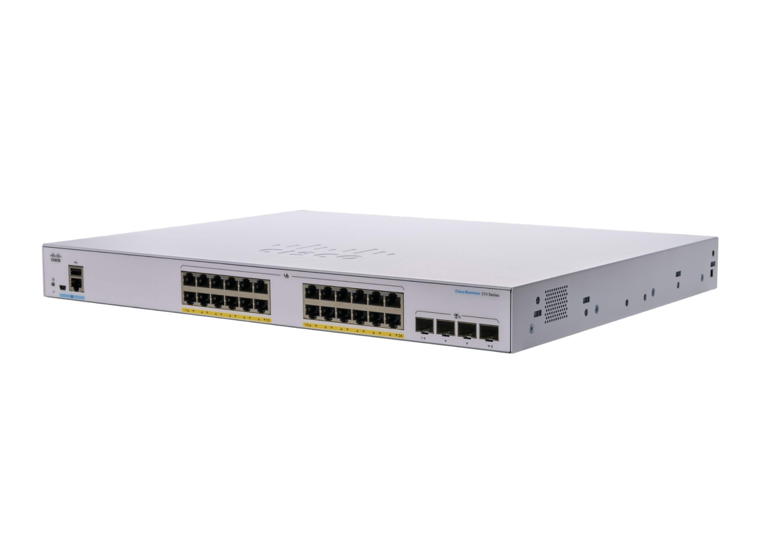 CBS250 SMART 24PORT GE FULL PO E 4X10G SFP UPC 0889728294973 - CISCO