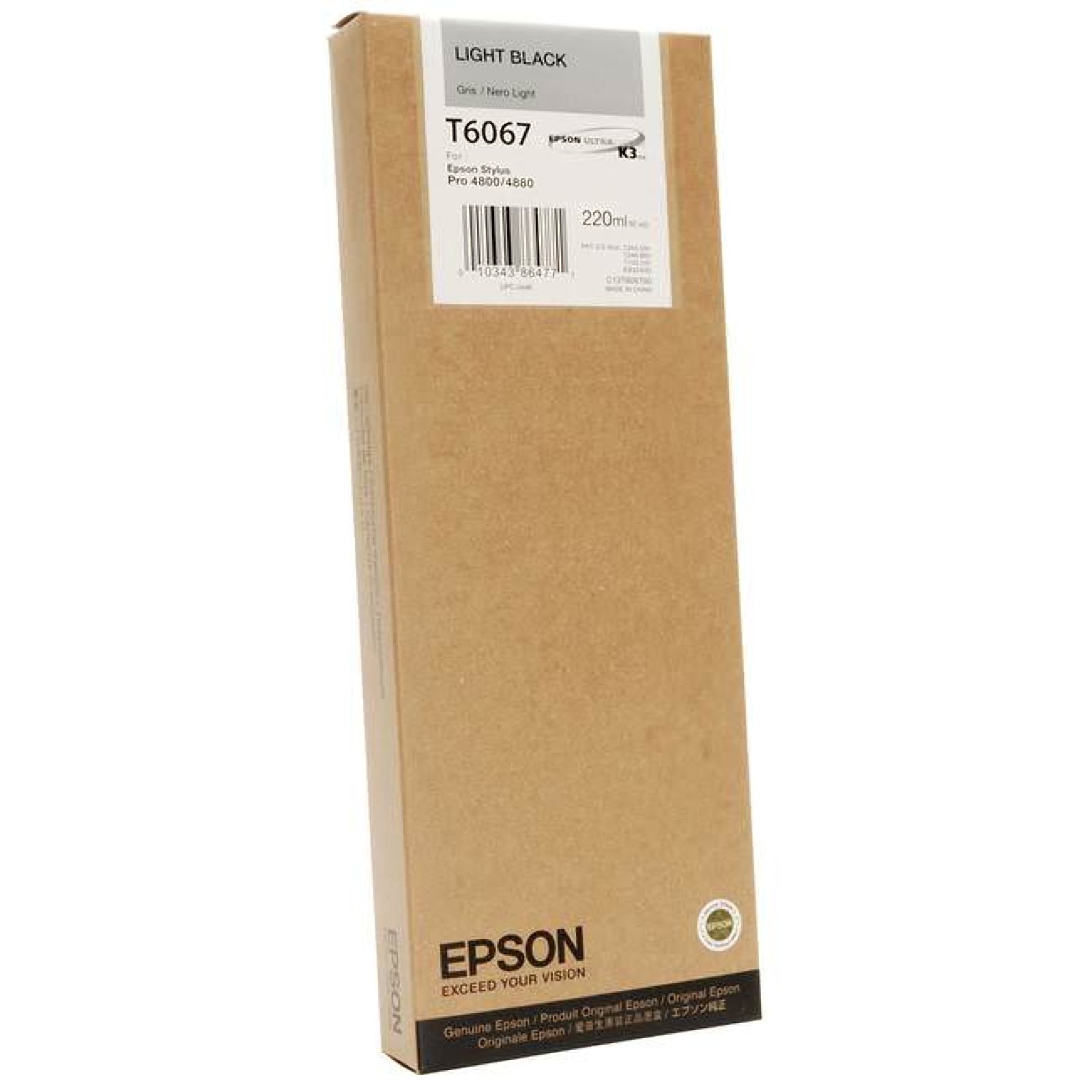 TINTA NEGRA LIGHT STYLUS PRO  4800 4880 220ML - Código: T606700 | Compra en Guadalajara