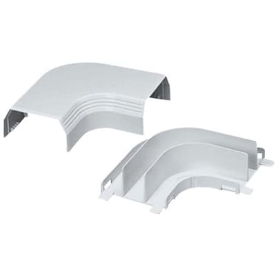 Curva de radio controlado para uso con canaleta T45 Material PVC Rígido Color Blanco T45RAWH - Código: T45RAWH | Compra en Guadalajara