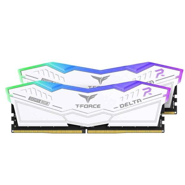MEMORIA RAM DIMM TEAMGROUP TFORCE DELTA RGB 32GB 16GBX2 DDR5 5200MHZ 41600 BLANCO FF4D532G5200HC40C - Código: FF4D532G5200HC40CDC01 | Compra en Guadalajara