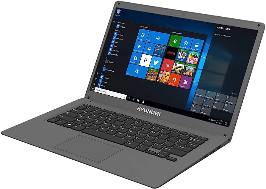 Hyundai HyBook 14.1 1366x768 Intel N3350 4GB RAM 64GB 1TB HDD 0.3MP RJ45 WiFi BT 4.0 Windows 10 Home S Mode 5000mAh English Space Grey-GRADE B HTLB14INC4Z1ESG1TB - Código: HTLB14INC4Z1ESG1TB | Compra en Guadalajara