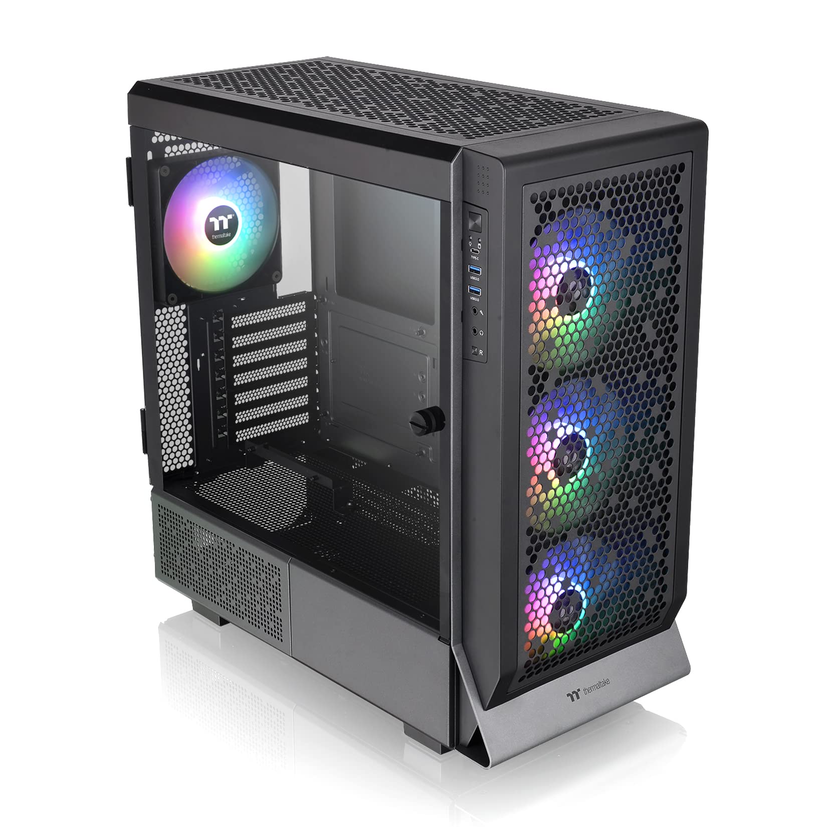 Gabinetes Gaming THERMALTAKE CA-1X5-00M1WN-00 Gabinete Thermaltake Ceres 500 TG ARGB Negro Mid Tower ATX/E-ATX/Micro ATX/Mini-ITX USB 3.0 Sin Fuente 4 Ventiladores Instalados ARGB - Código: CA-1X5-00M1WN-00 | Compra en Guadalajara