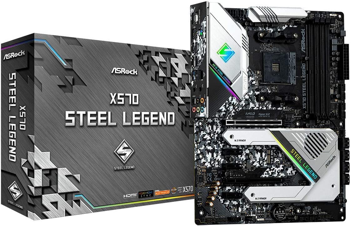 TARJETA MADRE ASROCK X570 STEEL LEGEND AMD RYZEN 3RA GEN. AM X570 STEEL LEGEND - Código: X570 STEEL LEGEND | Compra en Guadalajara