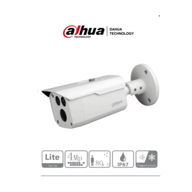 Cámara Bullet Dahua HFW1400D36 HDCVI 4MP Lente 3.6mm Ángulo de Visión 84 Grados DWDR Smart IR 80m IP67 HFW1400D36 - Código: HFW1400D36 | Compra en Guadalajara