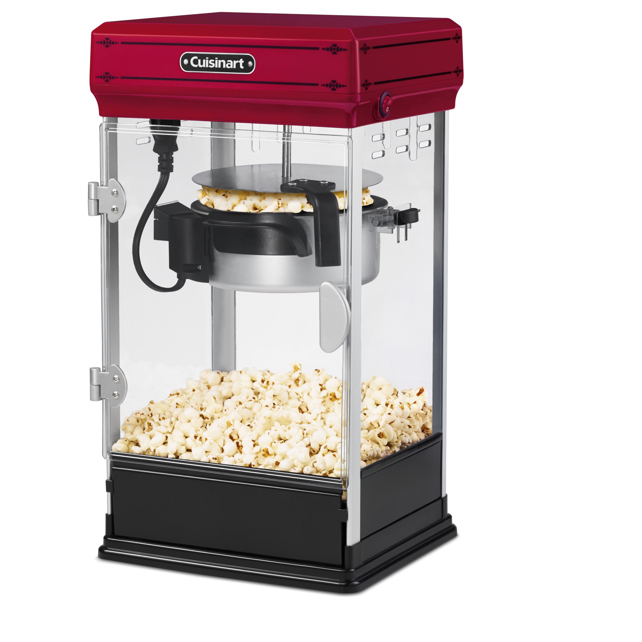MAQUINA DE PALOMITAS CLÁSICO CUISINART NGO/ROJO CPM28 - Código: CPM-28 | Compra en Guadalajara