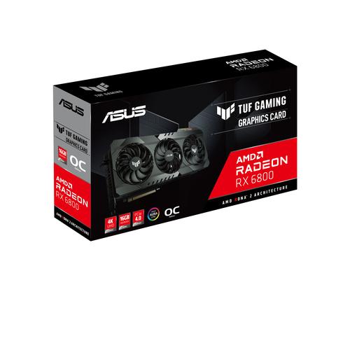 ASUS TUF-RX6800-O16G-GAMING - Tarjeta gráfica - Radeon RX 6800 - 16 GB GDDR6 - PCIe 4.0 - 3 x DisplayPort HDMI - Rog