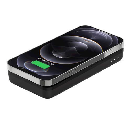 Belkin - Cargador inalámbrico - 10000 mAh - 18 vatios - Fast Charge - 2 conectores de salida magnética 24 pin USB-C USB - en el cable USB-C - negro - para Apple iPhone 12 12 mini 12 Pro 12 Pro Max - Belkin