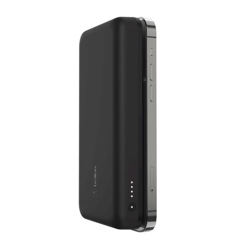 Belkin - Cargador inalámbrico - 10000 mAh - 18 vatios - Fast Charge - 2 conectores de salida magnética 24 pin USB-C USB - en el cable USB-C - negro - para Apple iPhone 12 12 mini 12 Pro 12 Pro Max - Belkin
